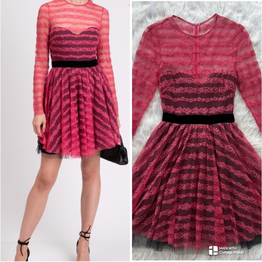 Pink Lace dress by Philosophy Di Lorenzo Serafini Italy Size 4 Fairy Whimsigoth